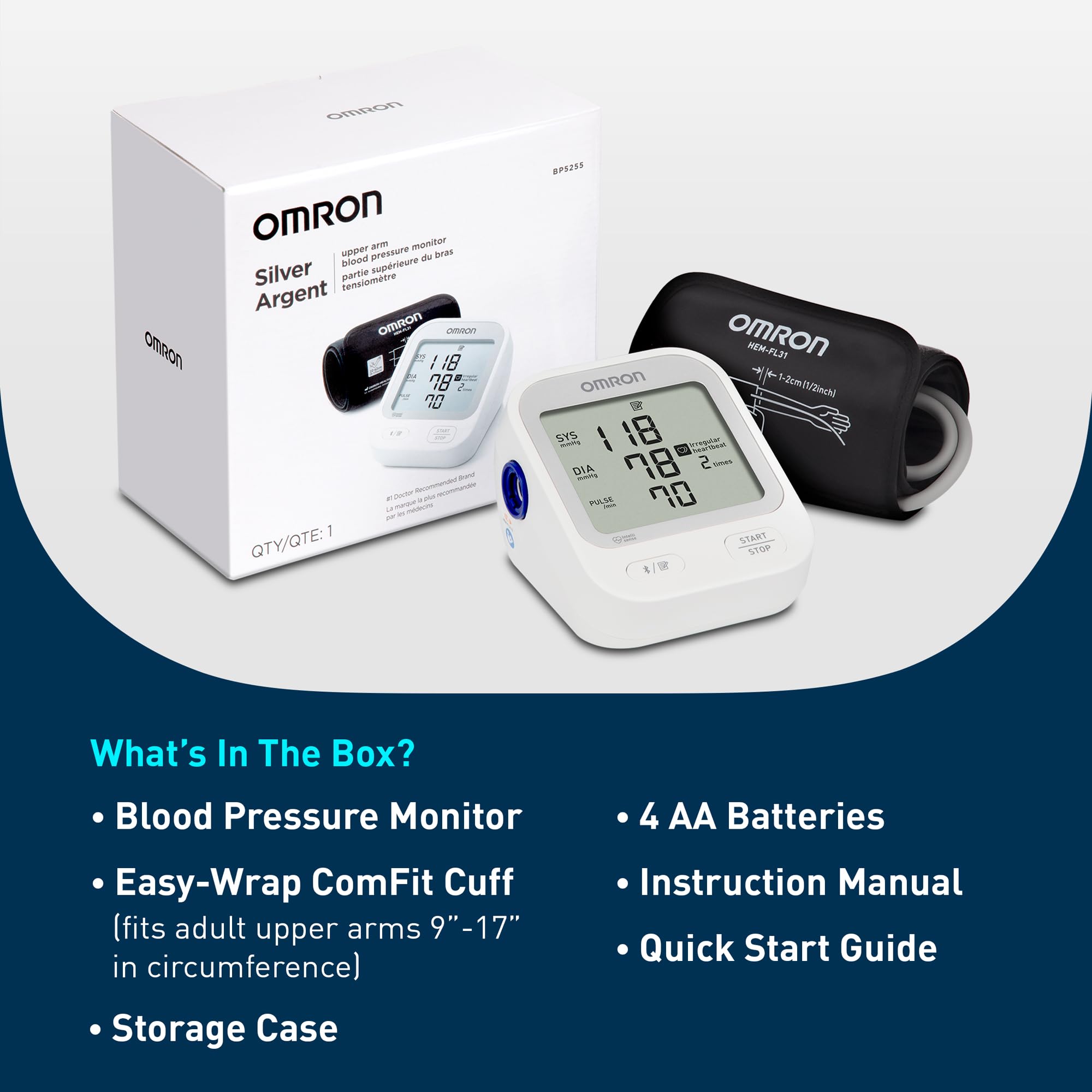 OMRON Silver todo el contenido de la caja listo para comenzar