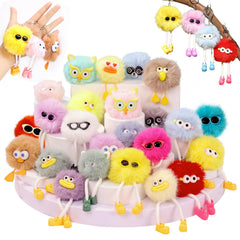 OMyFav paquete de 24 llaveros peluche mostrando presentación y ahorro