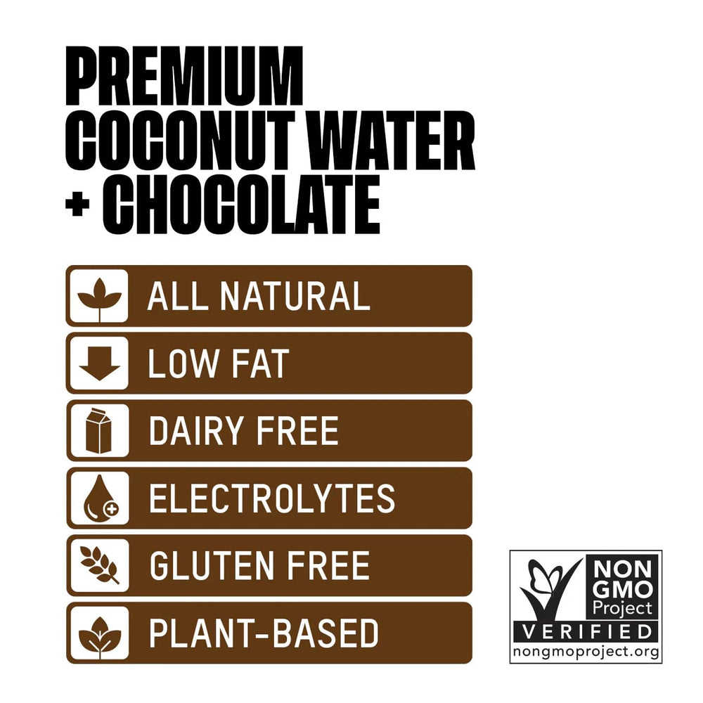 Once Upon a Coconut primer plano de textura cremosa que resalta sabor a cacao
