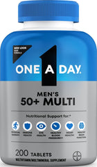 One A Day envase frontal mostrando 200 tabletas y beneficios clave