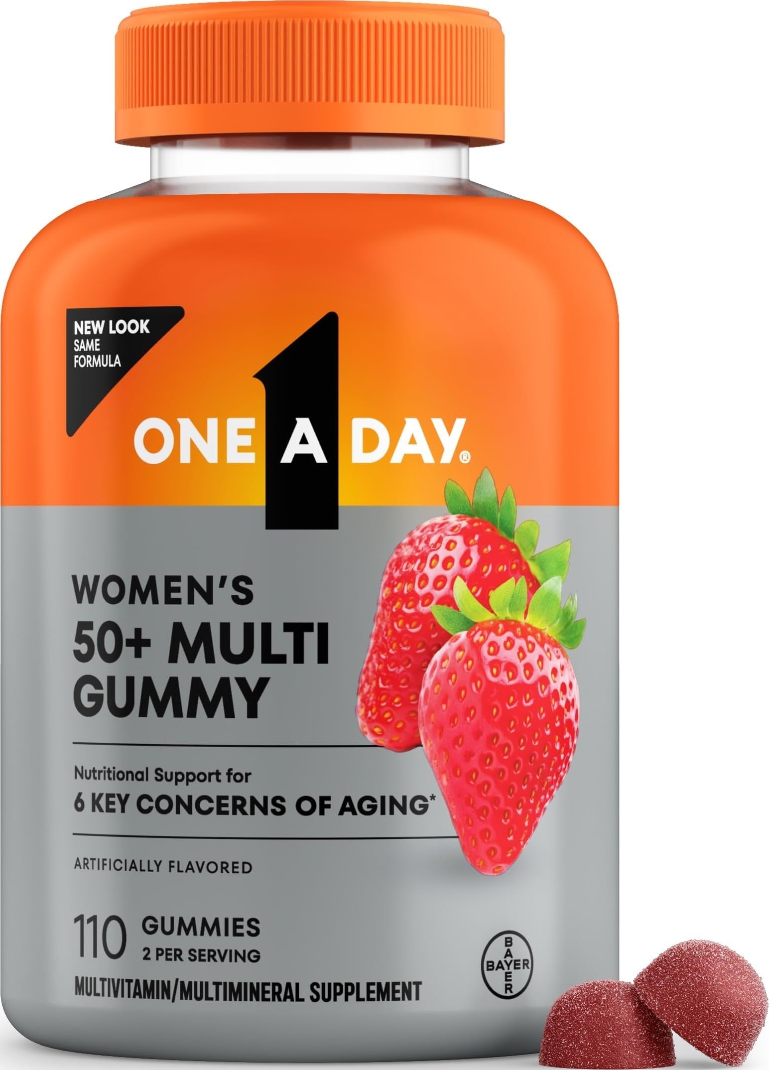 One A Day frontal del empaque mostrando beneficios y conteo