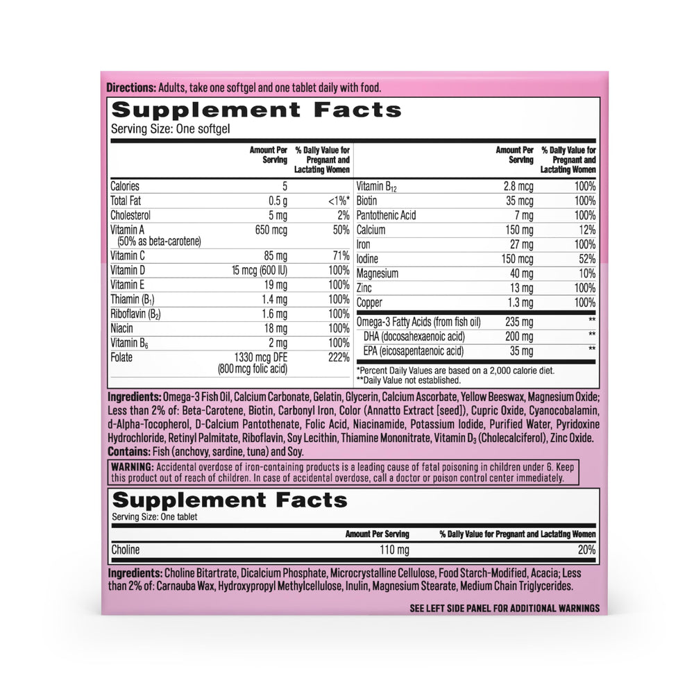 ONE A DAY lifestyle image of pregnant woman taking vitamin showing daily routine benefit