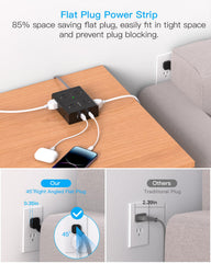 One Beat puertos USB‑C y USB‑A en primer plano, carga rápida y múltiple