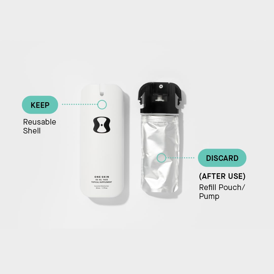 oneskin detalle del pump que garantiza dosificación higiénica