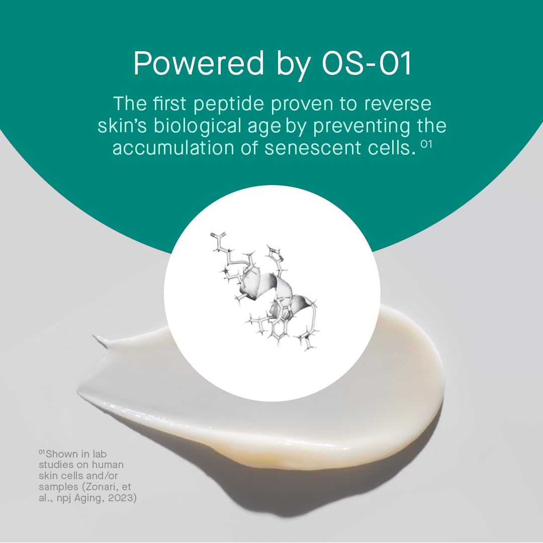oneskin textura cremosa en primer plano, beneficio absorción y suavidad