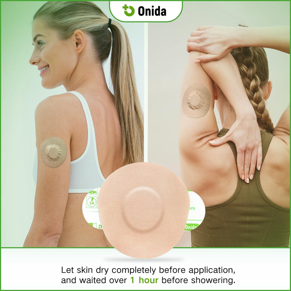 Onida Dexcom G7 borde adhesivo reforzado, sujeción prolongada