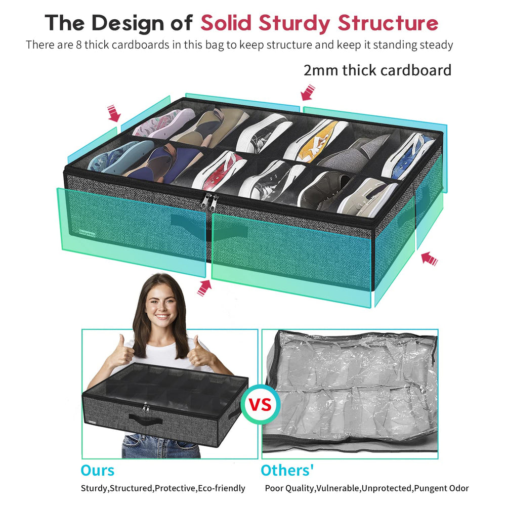 Onlyeasy asas laterales y frontales para tirar fácilmente y sacar del hueco bajo cama