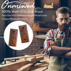 Onmiwod detalle de veta de nogal mostrando acabado natural y durabilidad