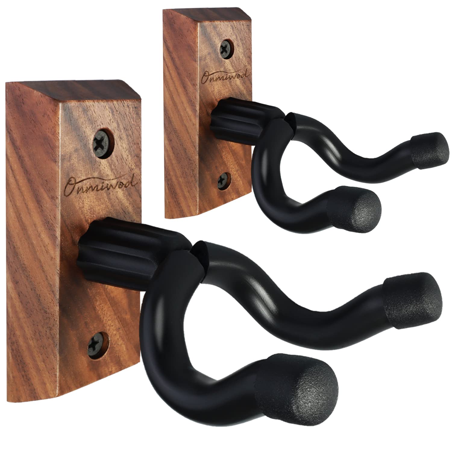 Onmiwod soporte frontal en nogal que realza la decoración y protege guitarra