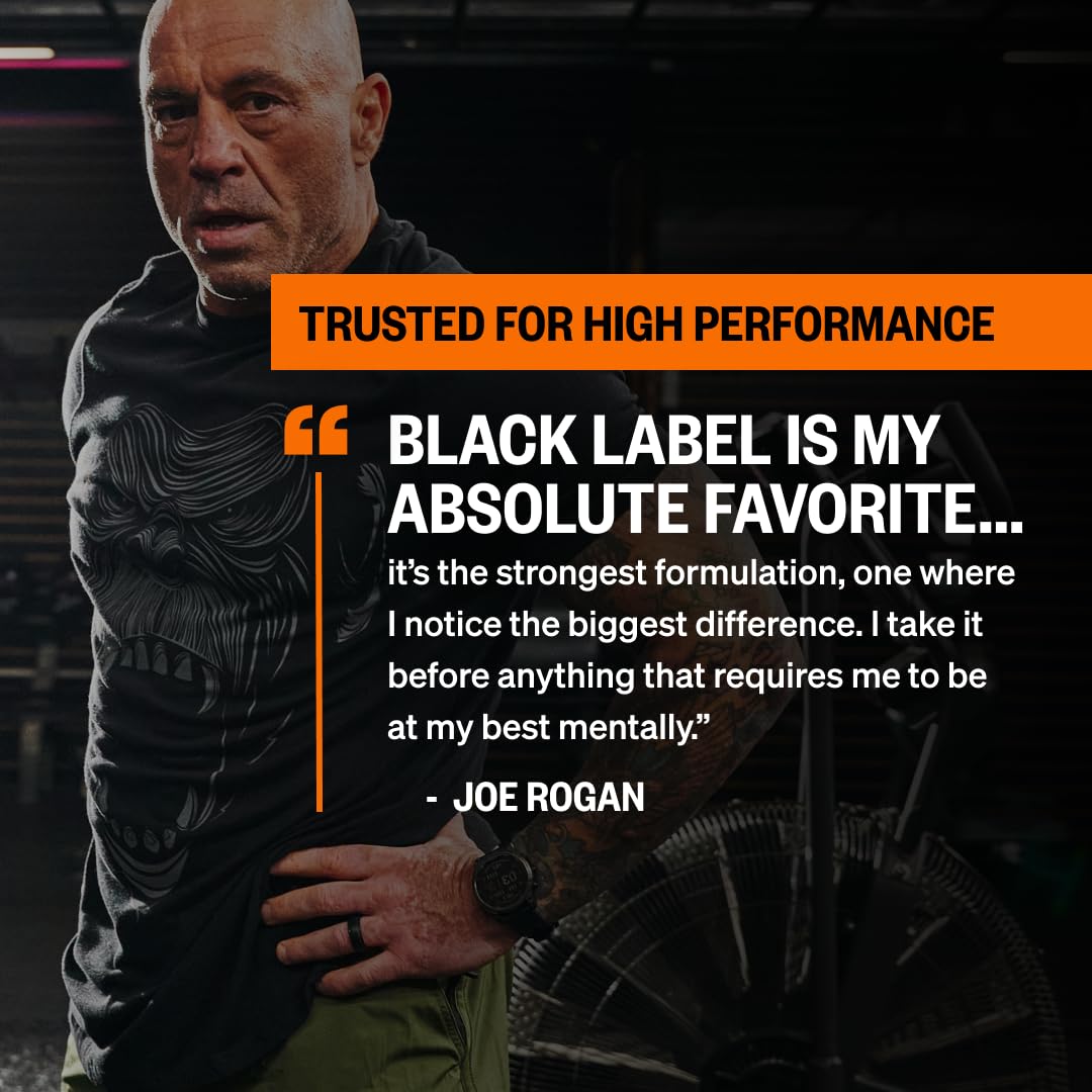 ONNIT cápsulas Alpha BRAIN Black Label primer plano que muestra textura y dosificación