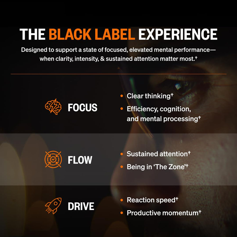 ONNIT Alpha BRAIN Black Label en mano para comparar tamaño y portabilidad