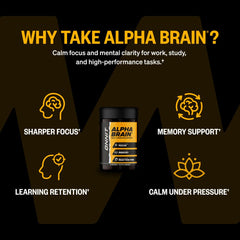 ONNIT Alpha Brain detalle de cápsulas texturizadas para confianza en calidad