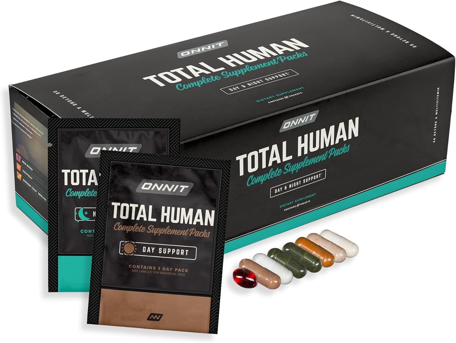 ONNIT pack frontal mostrando caja y diseño, fácil identificación y uso