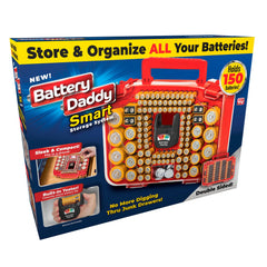 Ontel Battery Daddy frontal mostrando capacidad y seguridad