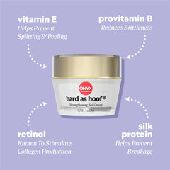 Onyx Professional aplicando crema en uña para fortalecer y nutrir