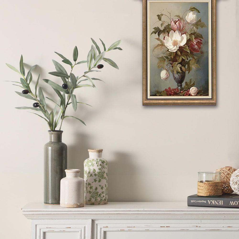 ooit jarrones con flores secas, combinan tono y mantenimiento bajo