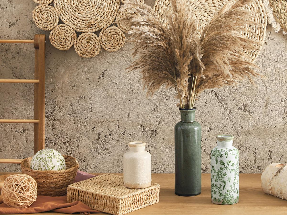 ooit jarrones mantel rústico, complementan decoración farmhouse acogedora