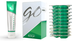 Opalescence bandejas embalaje frontal que muestra el kit y conveniencia