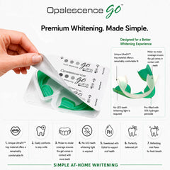 Opalescence persona colocándose bandejas para tratamiento de 15 minutos