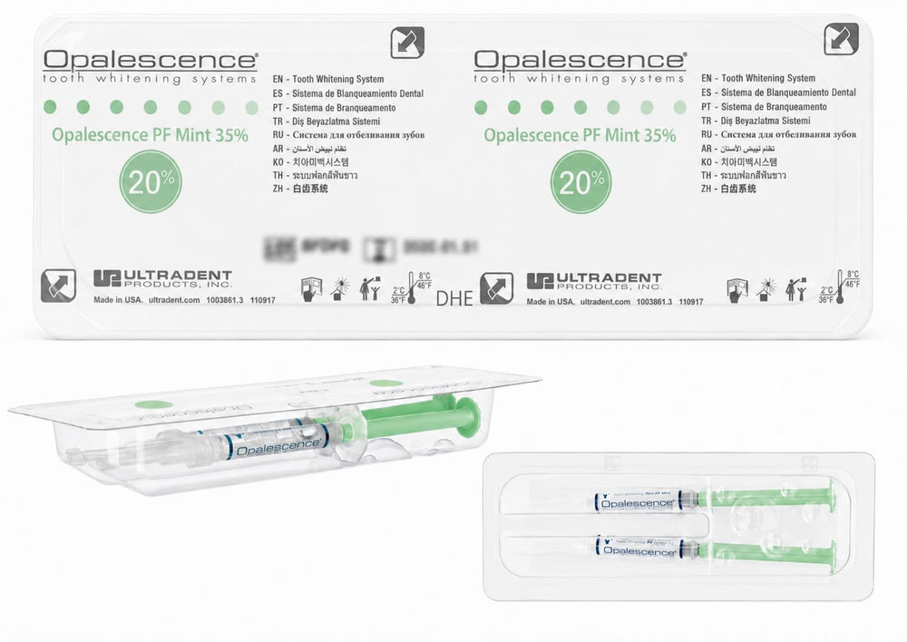 Opalescence lista de ingredientes con xilitol para menor riesgo caries