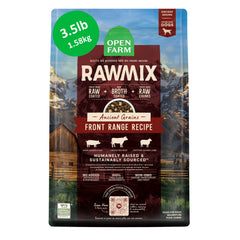 Open Farm bolsa frontal mostrando marca y beneficios nutricionales