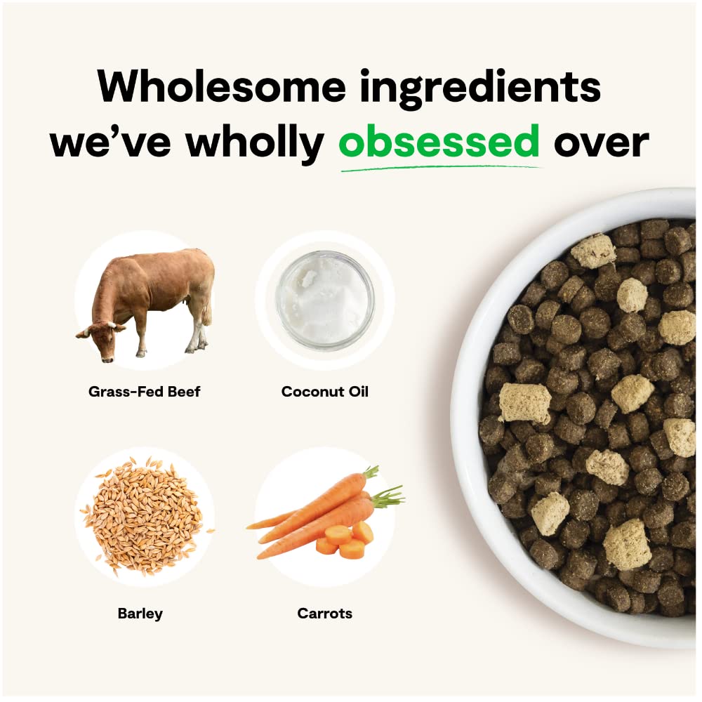 Open Farm trozos liofilizados visibles que aportan sabor y proteína