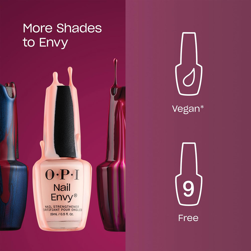 OPI Nail Envy imagen comparativa antes y después que muestra mayor resistencia