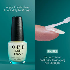 OPI Nail Envy comparación antes y después que evidencia uñas más fuertes