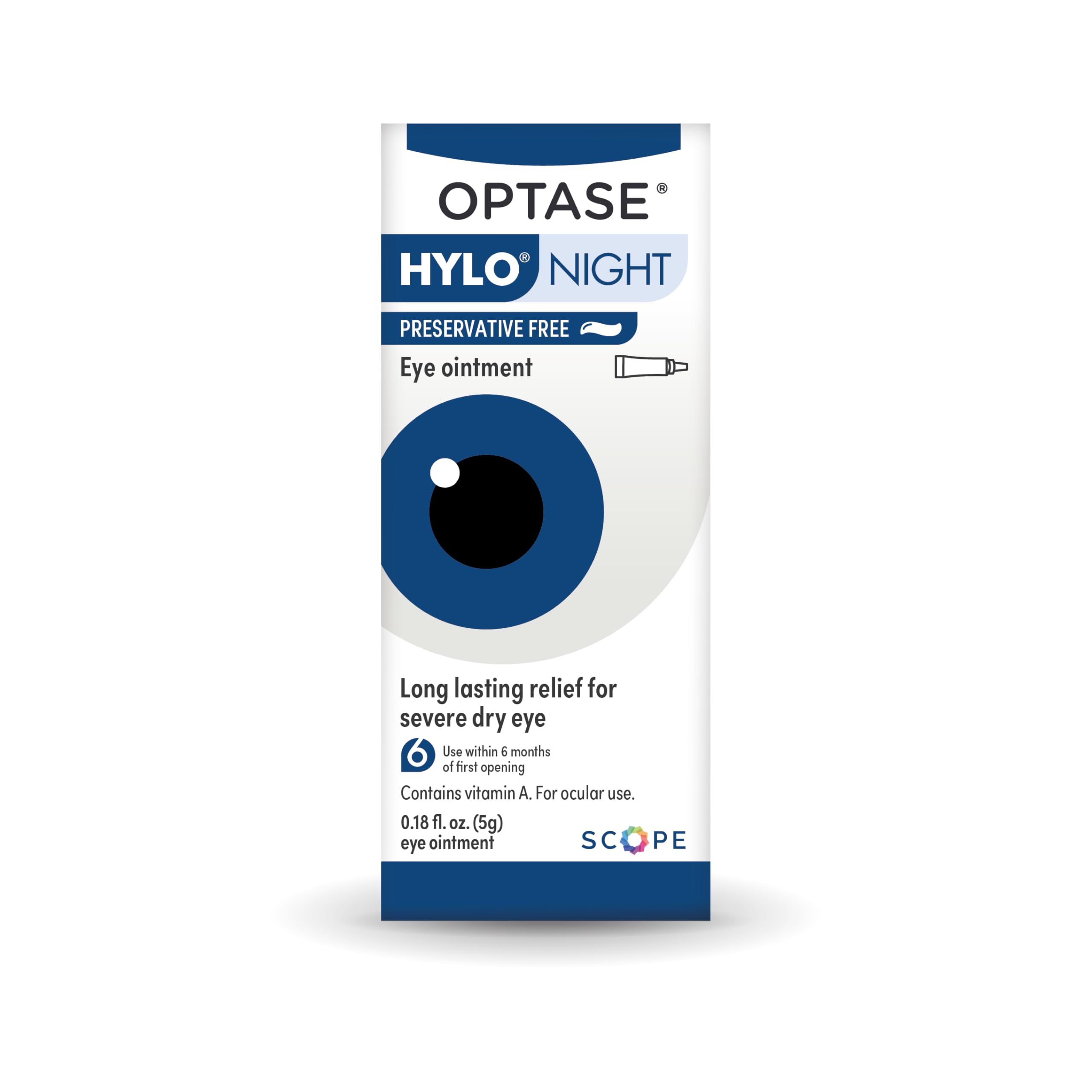 Optase HYLO Night aplicación nocturna en párpado para facilitar uso antes de dormir