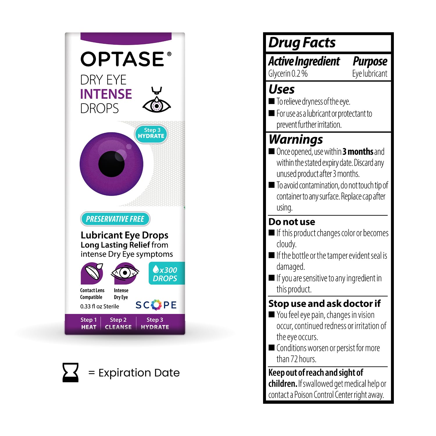 Optase nozzle close-up emphasizing sterile dispenser and easy application benefit