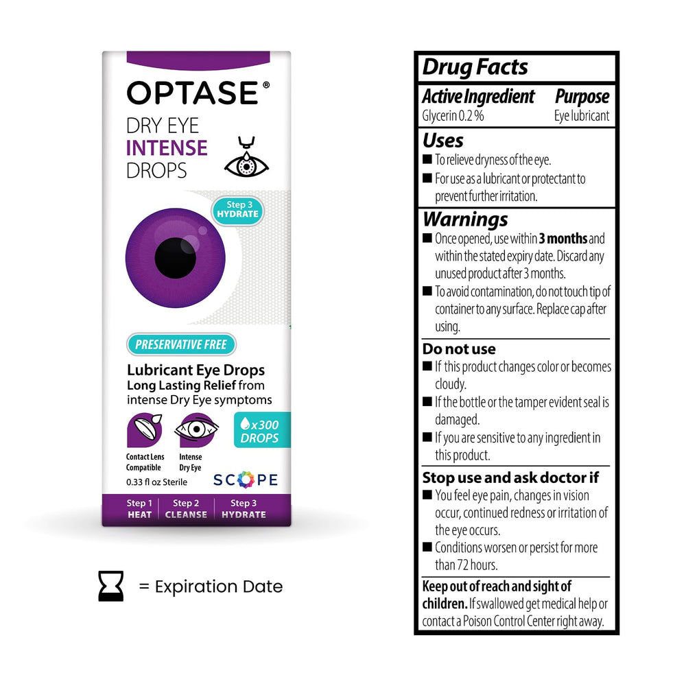 Optase nozzle close-up emphasizing sterile dispenser and easy application benefit