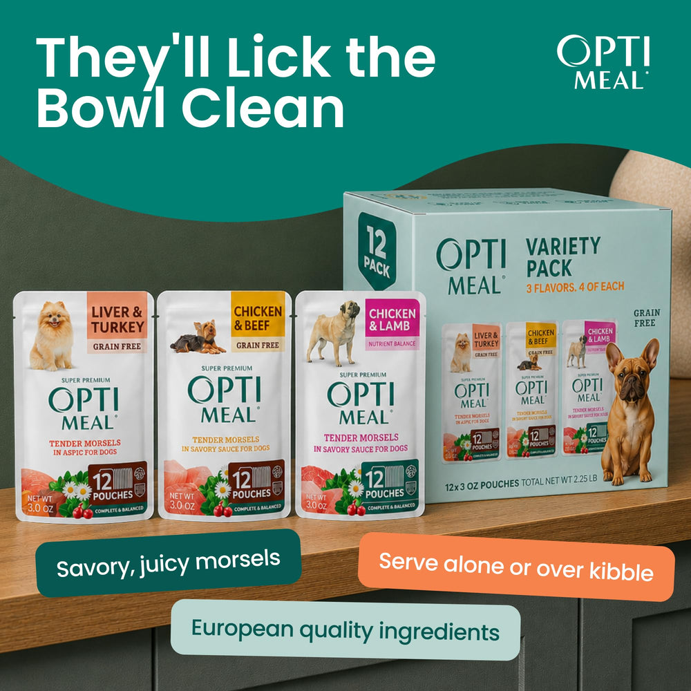 Optimeal etiqueta de ingredientes naturales y valores nutricionales claros