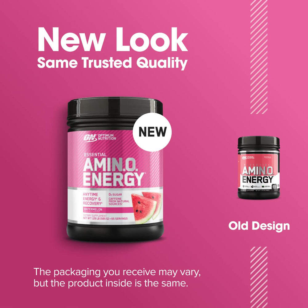Optimum Nutrition etiqueta enfocada en ingredientes y beneficios visibles