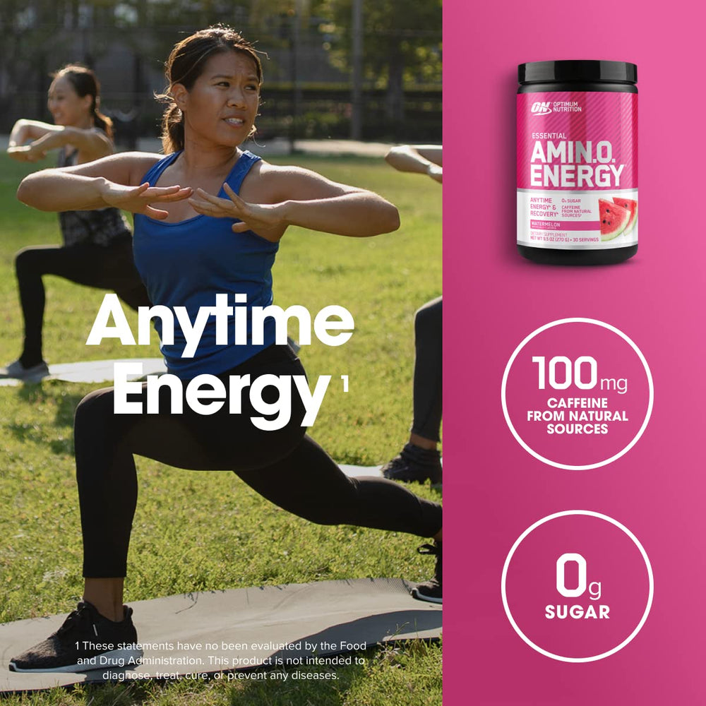 Optimum Nutrition bebida preparada en vaso lista para consumo antes del entrenamiento