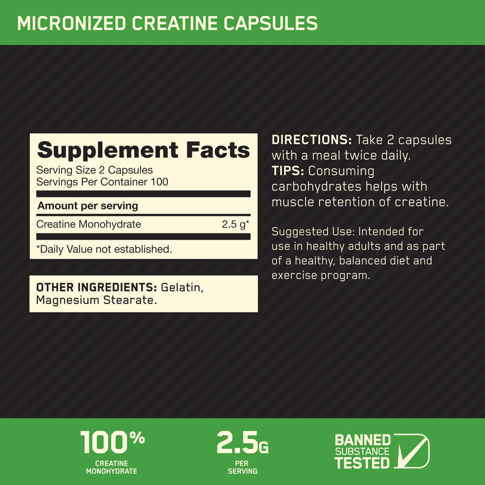 Optimum Nutrition cápsulas en primer plano que ilustran fácil ingestión y pureza