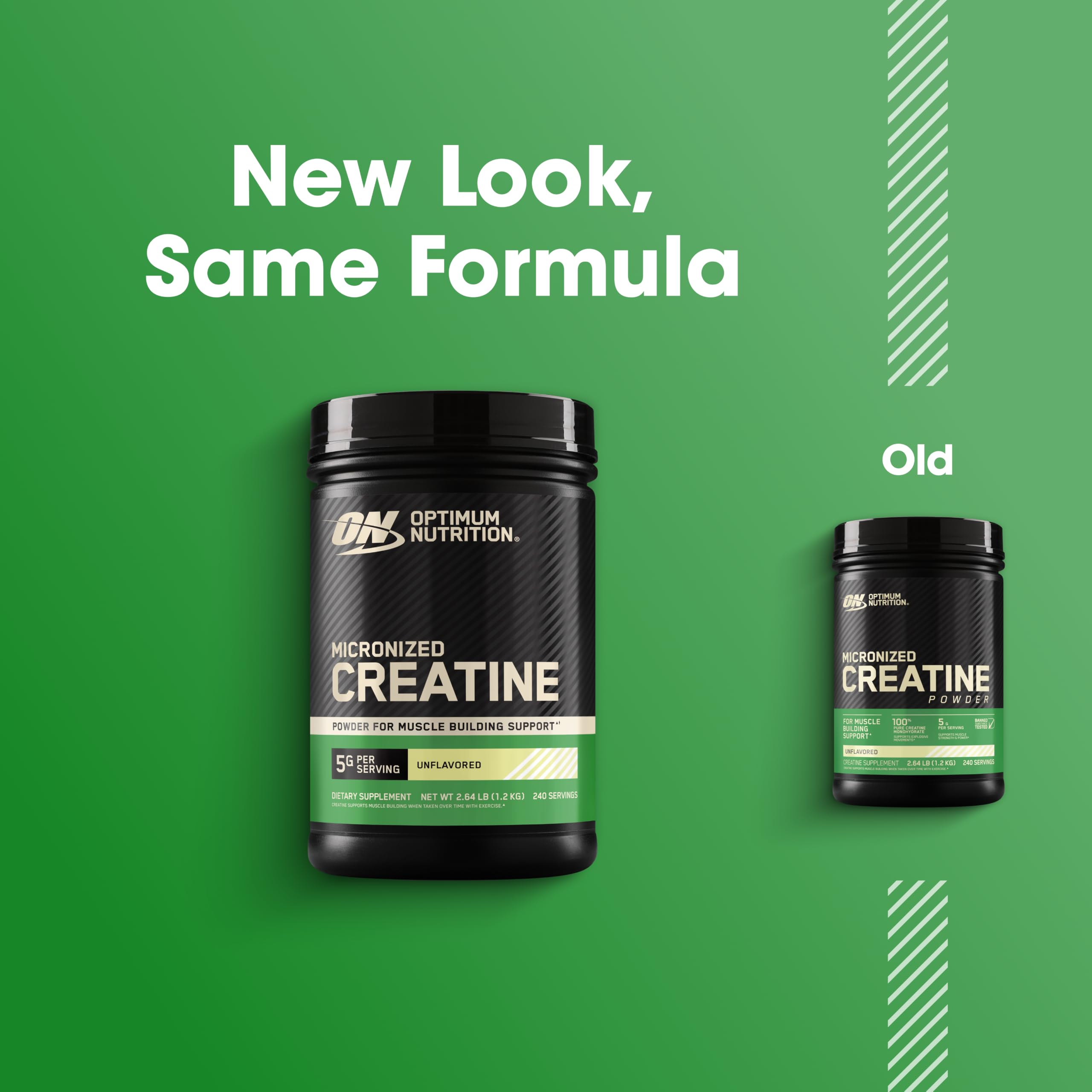 Optimum Nutrition envase abierto con polvo, facilita almacenamiento
