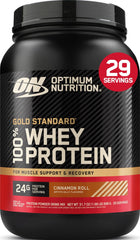 Optimum Nutrition frontal del envase mostrando la marca y beneficio proteico