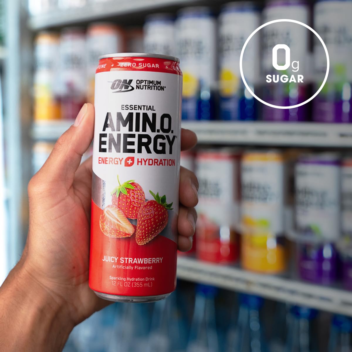Optimum Nutrition cápsulas de aminoácidos y BCAA representadas como ingredientes
