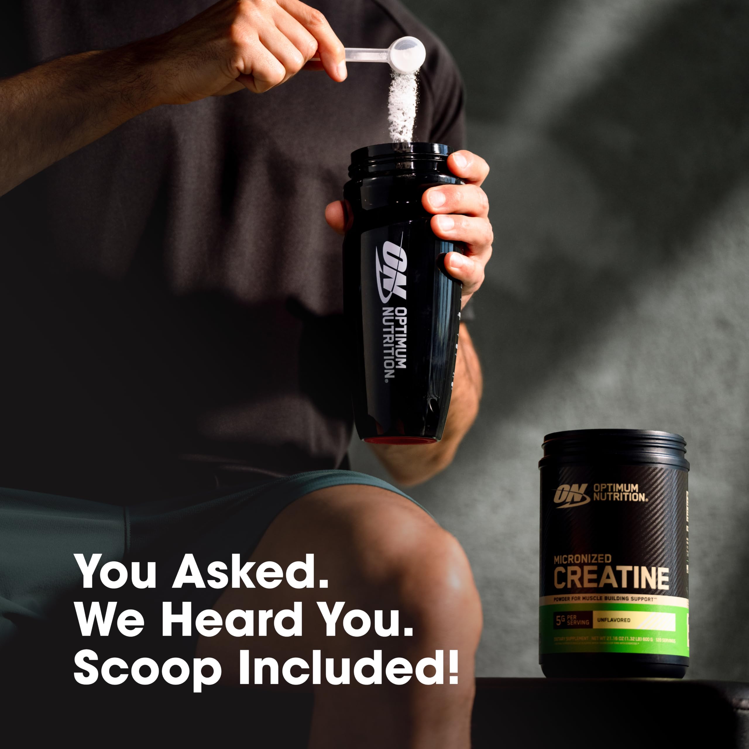 Optimum Nutrition mezcla en batido para mejorar rendimiento en entreno