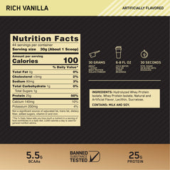 Optimum Nutrition textura del polvo en cucharada para destacar solubilidad y mezcla rápida