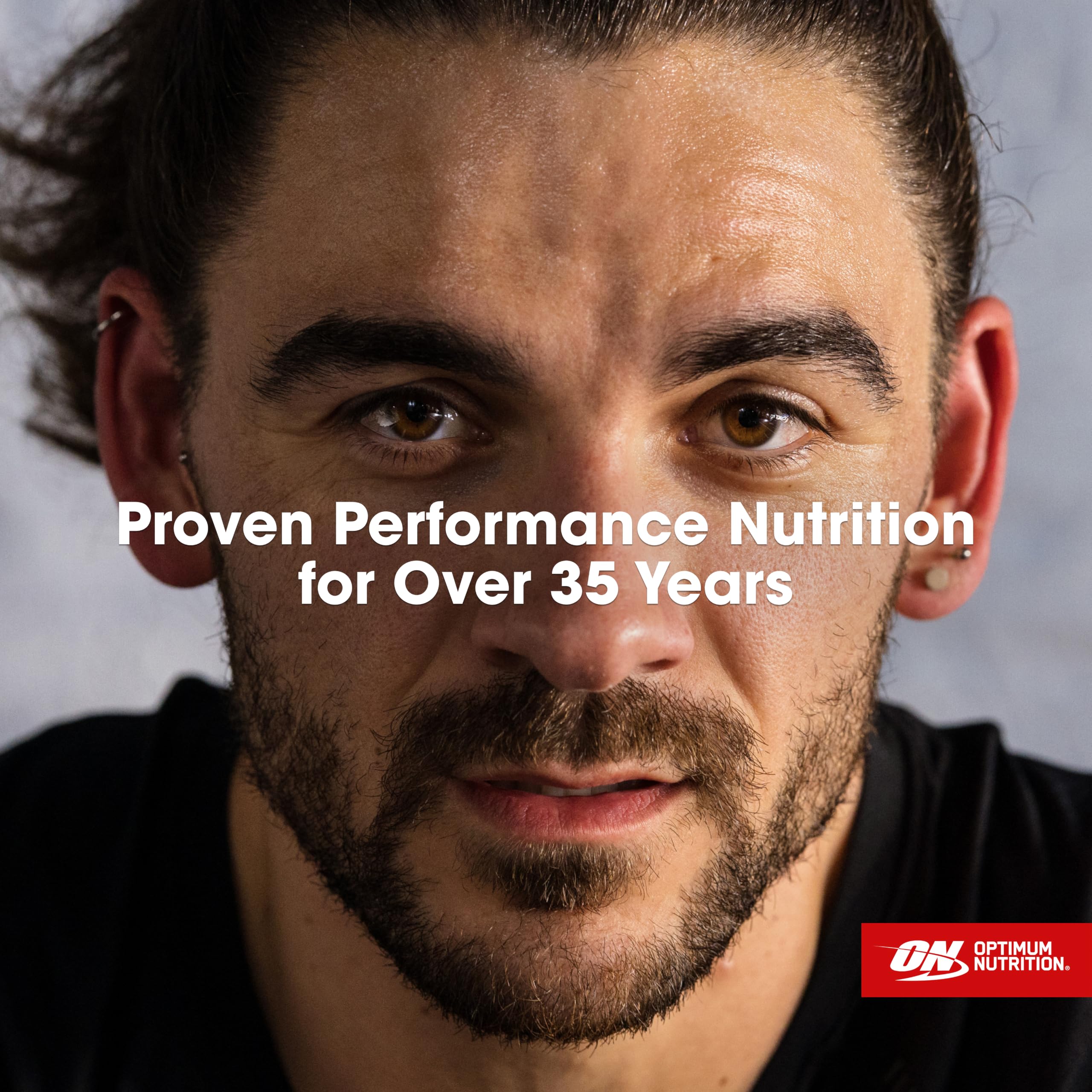 Optimum Nutrition uso durante ejercicio, botella y batido para recuperación inmediata
