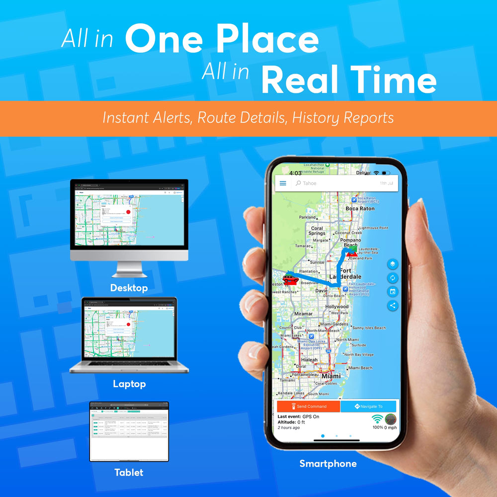 OPTIMUS aplicación móvil con mapa en tiempo real, seguimiento preciso y notificaciones