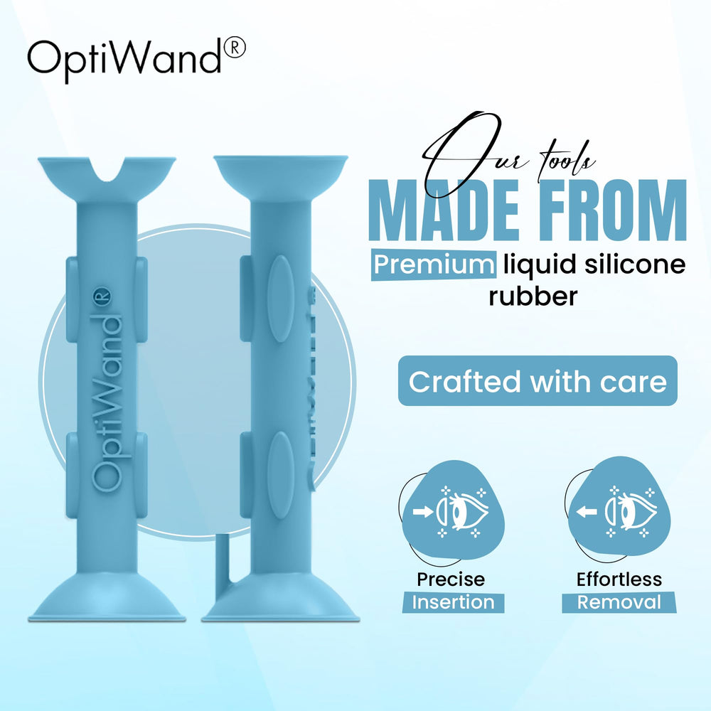 OptiWand primer plano de la pinza, precisión para manipular lentes