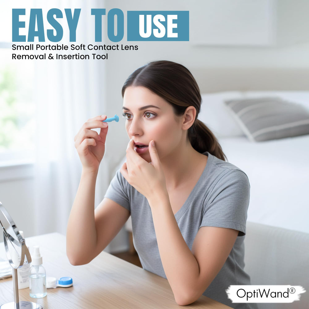 OptiWand en uso retirando una lente, extracción segura y delicada
