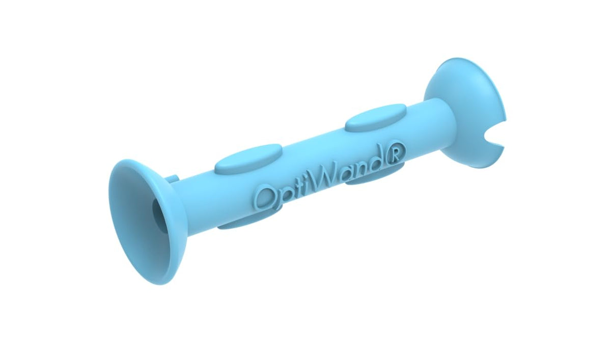 OptiWand vista frontal del producto, diseño compacto y fácil transporte
