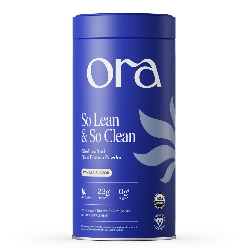 Ora Organic frente del envase con diseño claro y beneficios visibles