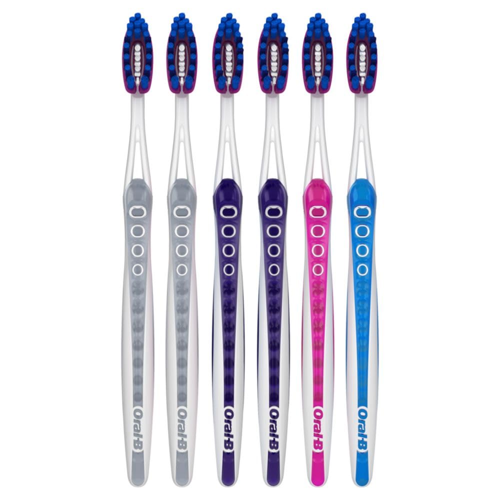 Oral-B textura del pulido en dientes mostrando reducción de manchas