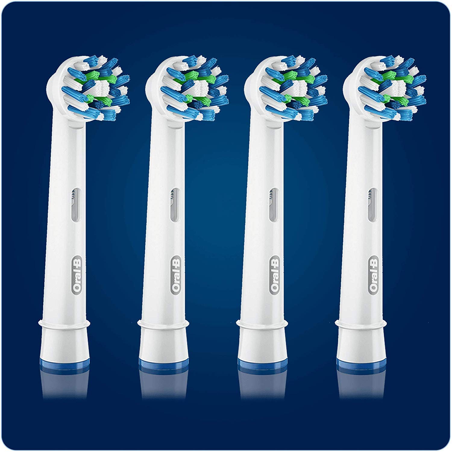 Detalle de filamentos Cross Action de Oral-B que mejora la eliminación de placa