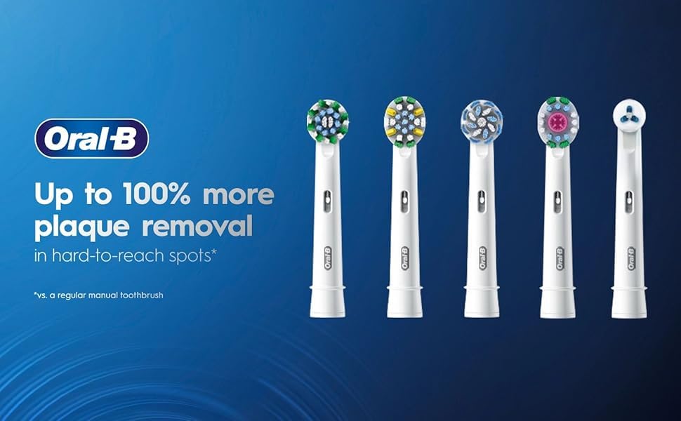 Oral-B cabezal en mano para comparar tamaño y compatibilidad