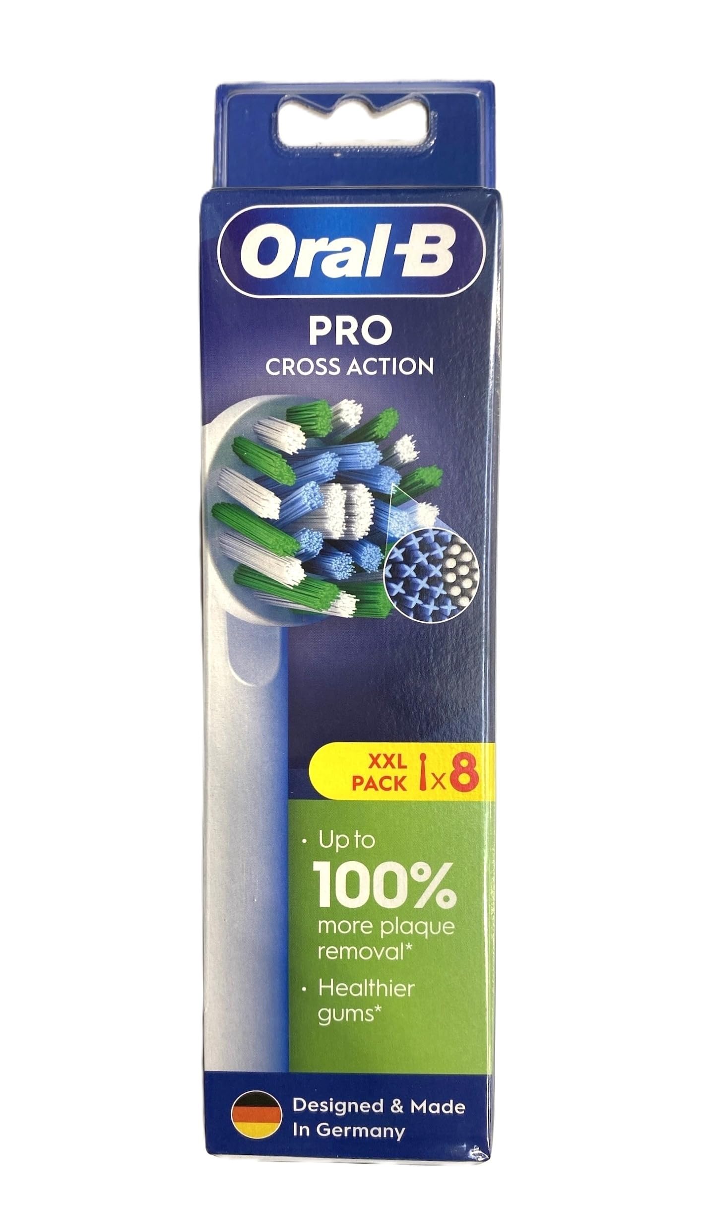 Oral-B vista frontal del paquete, entrega cómoda por buzón